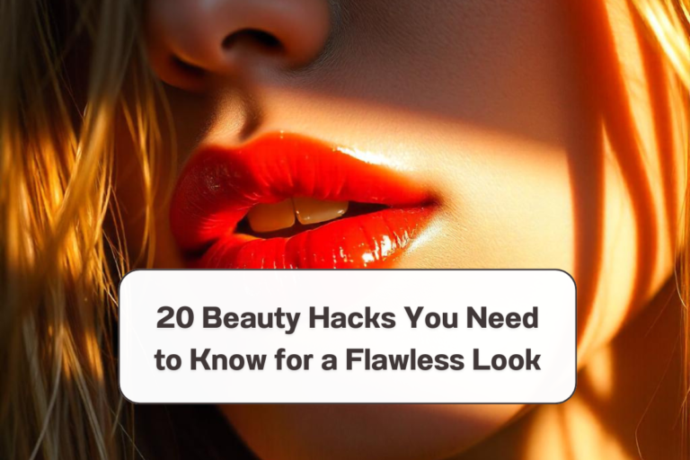 20 Beauty Hacks You Need to Know for a Flawless Look