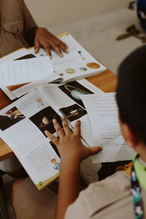 Free Students Reading Books Stock Photo